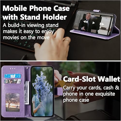 Miniatura 2 de EYZUTAK Funda de teléfono mandala para Xiaomi Redmi 9A9AT9i, funda de cuero PU premium con tapa de 3 ranuras para tarjetas, 1 ranura para efectivo,