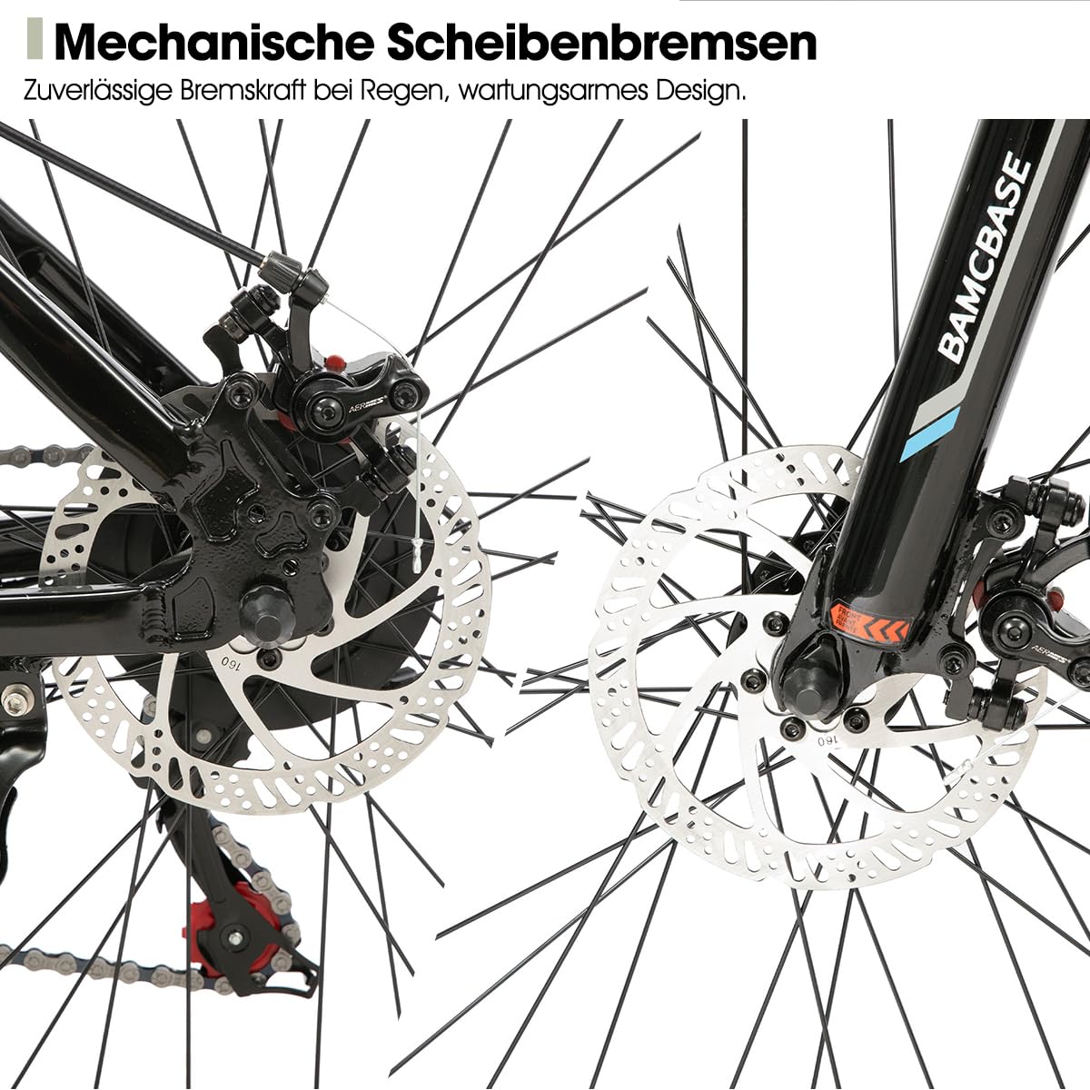 HILAND Rockford rower górski MTB 27,5", dla mężczyzn i kobiet, 18-biegowy rower z hamulcem tarczowym dla mężczyzn i kobiet, aluminiowa rama, Hardtail, unisex, dla dorosłych, szary