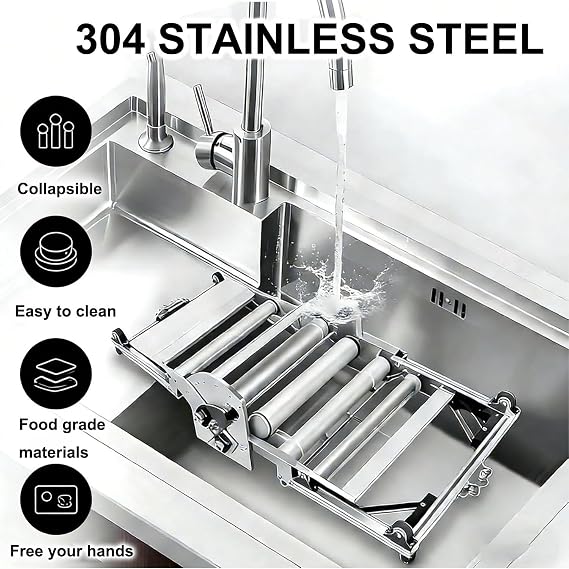 Electric Dough Rolling Machine for Bakery, Pizza, Croissant, Stainless Steel Pastry Roller with Adjustable Thickness 2 to 30 Mm Folding Laminator for Bakeries and Pastry