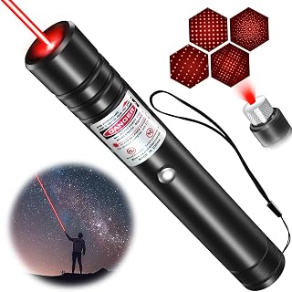 MIPREZT Professional Rechargeable Red Laser Pointer - High Power Long Range Red Beam for Presentations, Outdoors, Construction & Astronomy