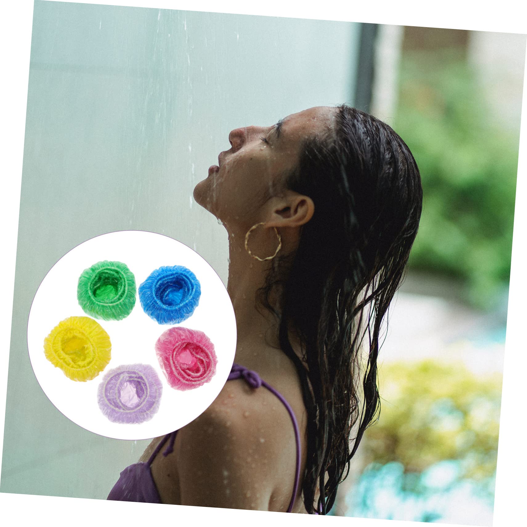 Didiseaon Protect Your Ears 100pcs Waterproof Earmuffs for Hair Coloring Shower Shampooing Dye Ear Cap Easy to Carry