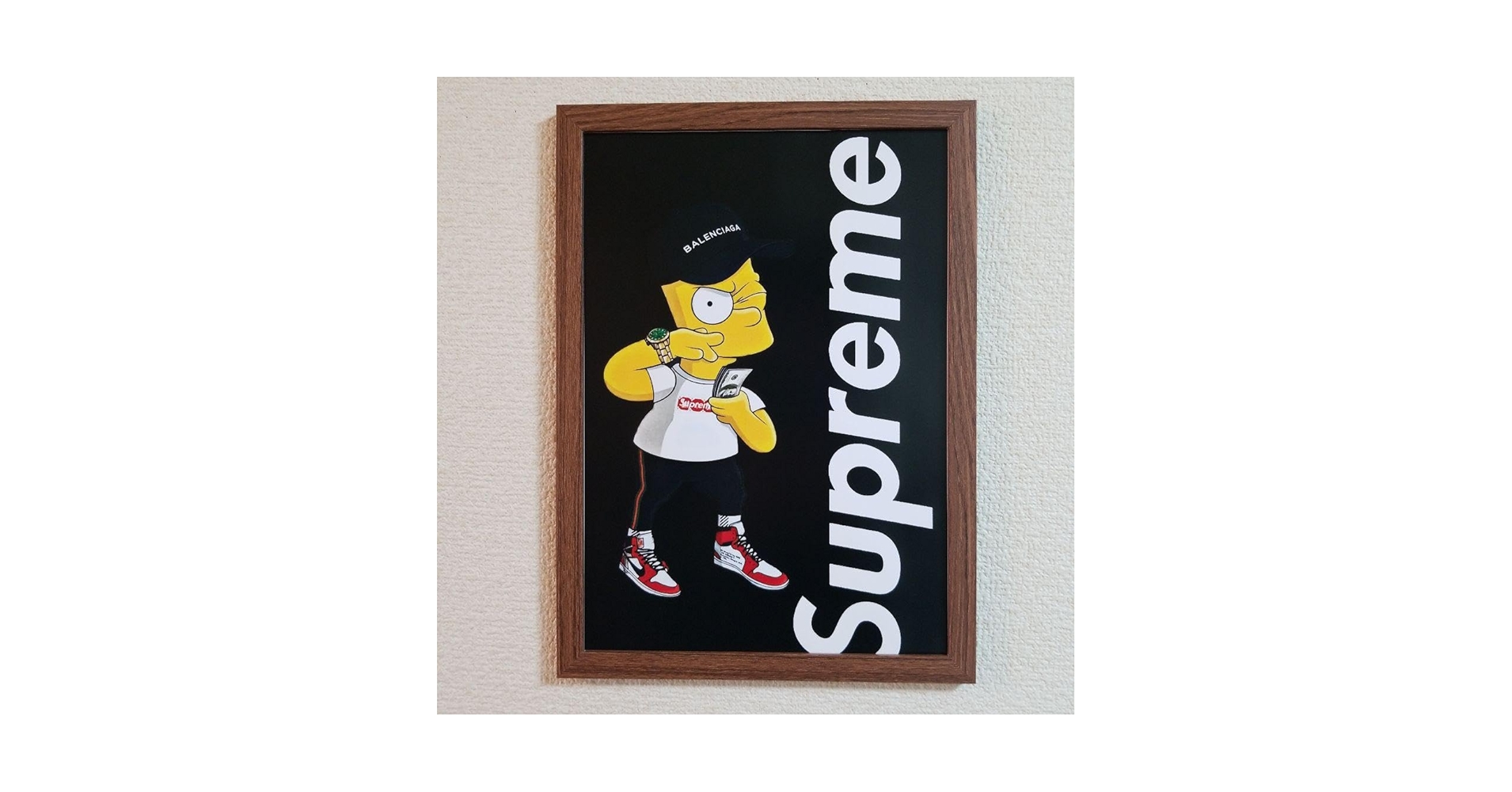 Amazon.co.jp: シンプソンズ supreme アートポスター(パロディー