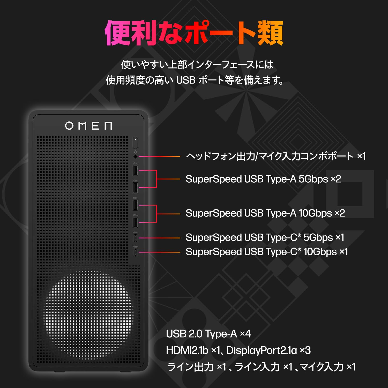 Amazon.co.jp: HP ゲーミングPC デスクトップ OMEN 16L Desktop RTX