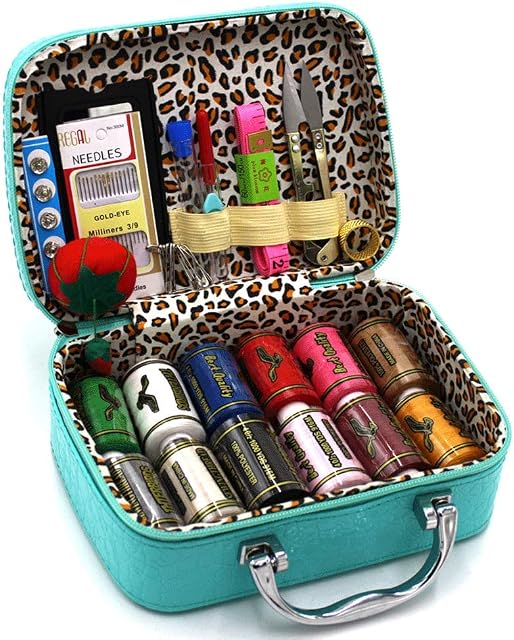 BILIEASY Sewing kit 51 PCS Mini Sewing kit Sewing Kits for Adults Travel Sewing set (Blue)