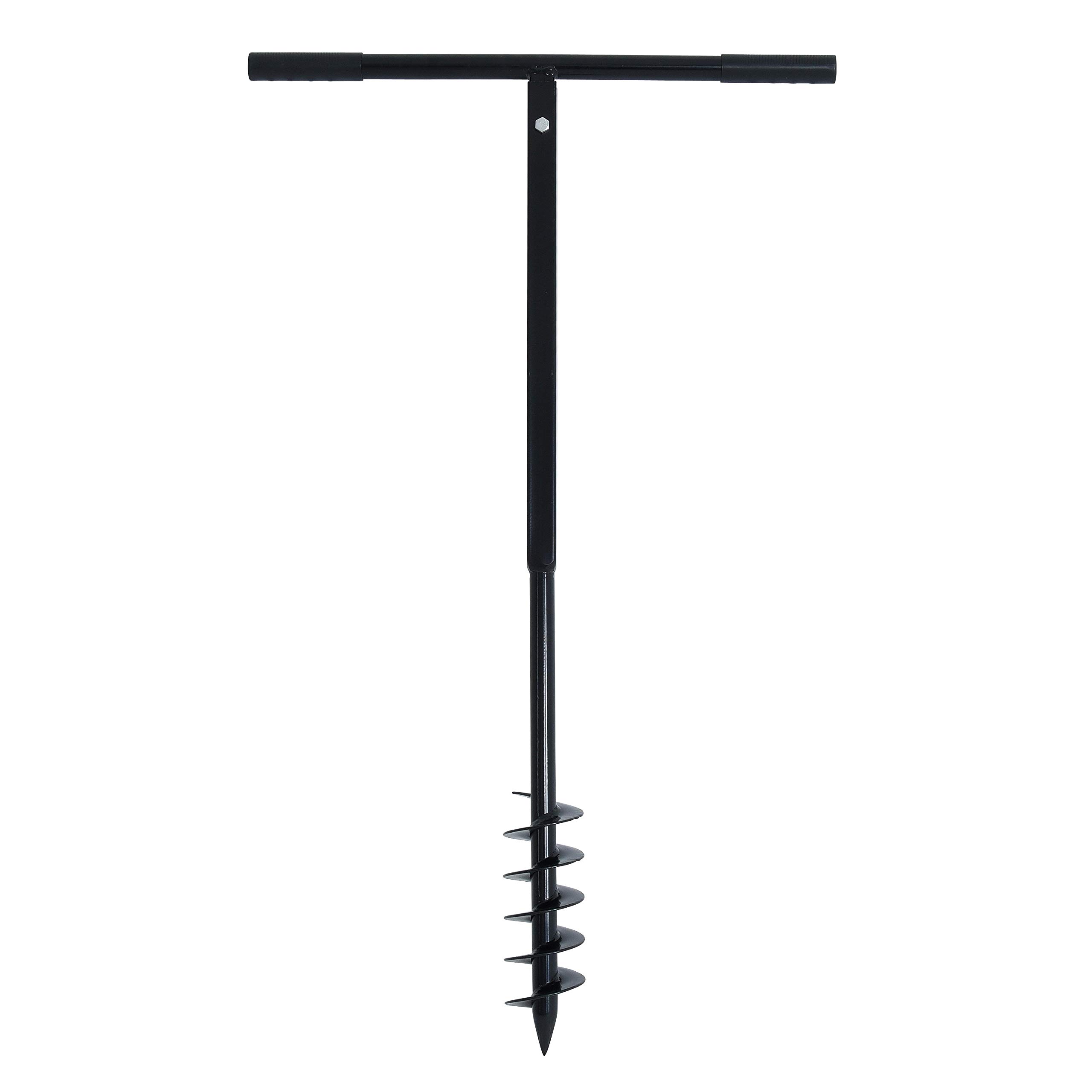 ESTEXO Handbohrer Erdbohrer Handerdbohrer Erdlochbohrer Pflanzbohrer Pfahlbohrer Brunnenbohrer Brunnenbohrgerät Lochbohrer (85 mm)