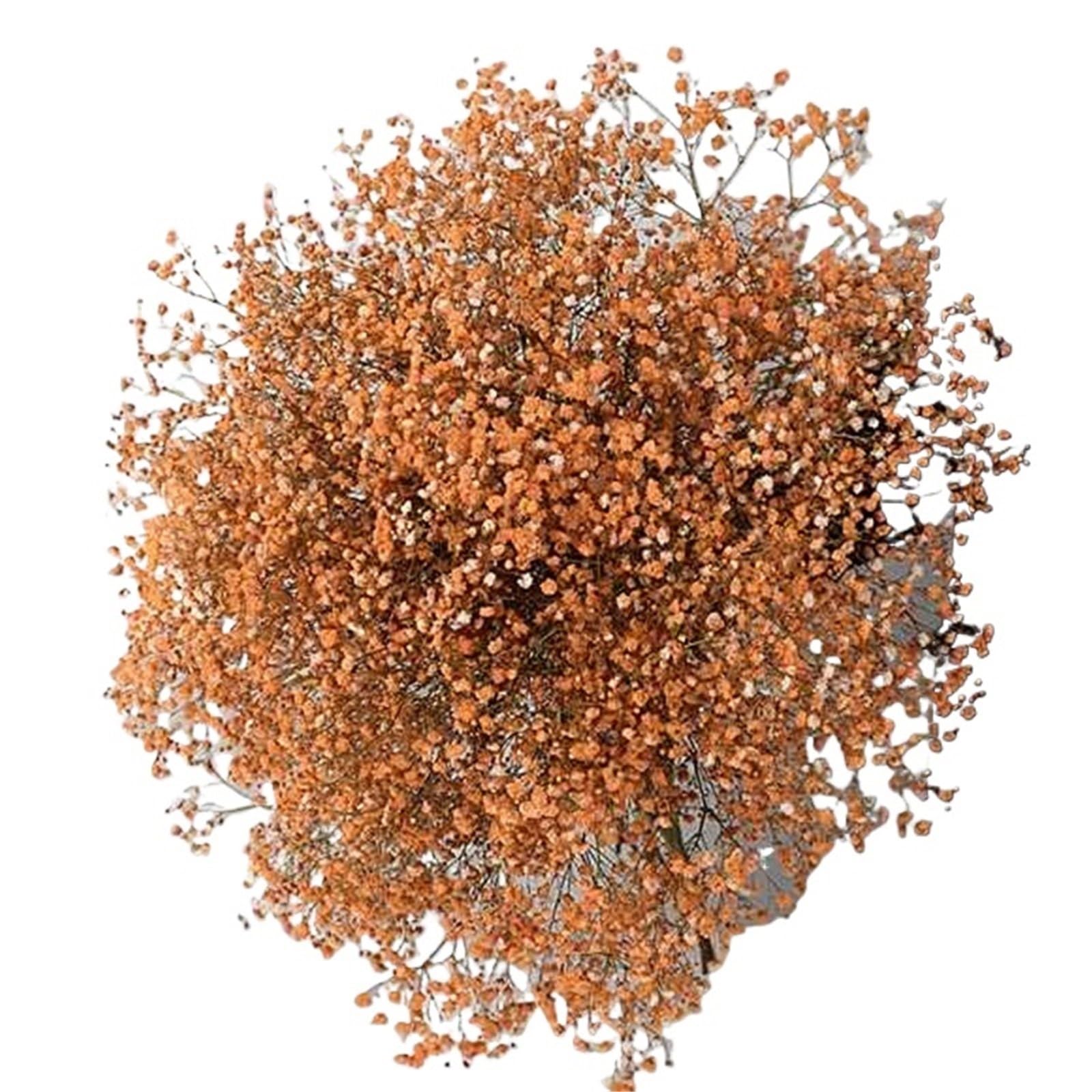 LuoAXINN Artificial Flower Branches Artificial Flowers Flower Bouquets For Wedding Decoration(Orange,100g)