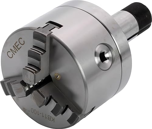 Miniatura 2 de CME - Portabrocas de torno de 3 mandíbulas autocentrante de 4 pulgadas montaje 5C mordazas reversibles mordazas adicionales