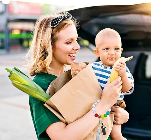 Miniatura 7 de Cordón para el cuello para llaves, pulsera con llavero, soporte para tarjetas de identificación, regalo para profesores, mujeres, hombres