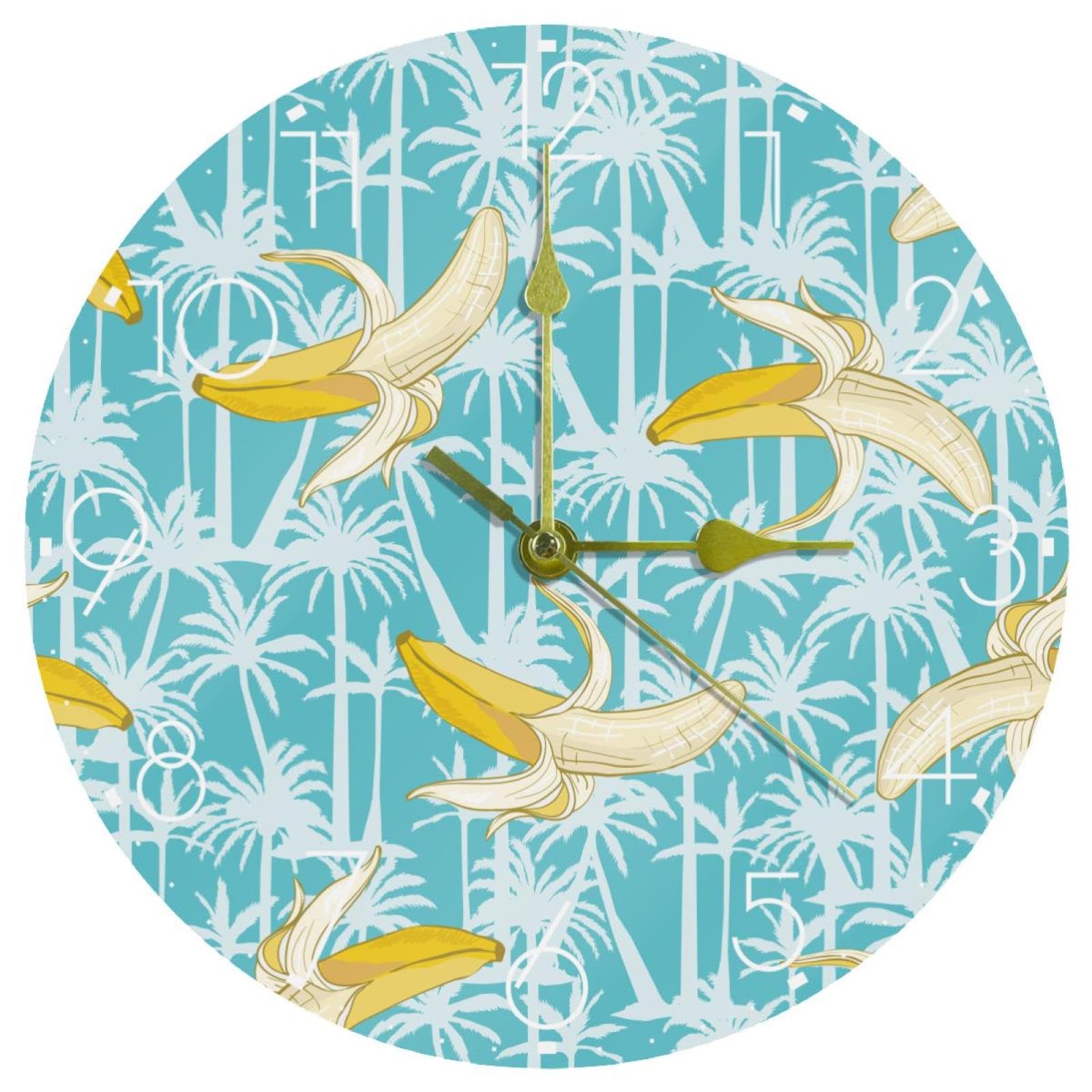 Horloge murale en acrylique haut de gamme de 25,4 cm pour décoration épurée