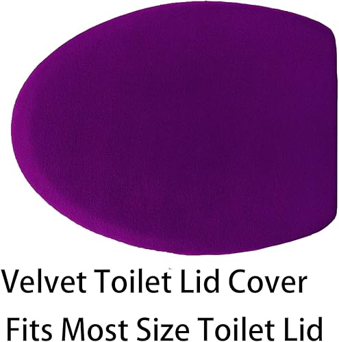 Miniatura 4 de Madeals Juego de 4 tapetes de baño de espuma viscoelástica con tapa de inodoro y juegos de alfombras, juego de 3 tapetes de baño en forma de U color