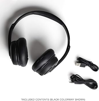 Skullcandy Cassette On-Ear Wireless Headphones, 22 Hr Battery, Microphone, Works with iPhone Android and Bluetooth Devices - Blue