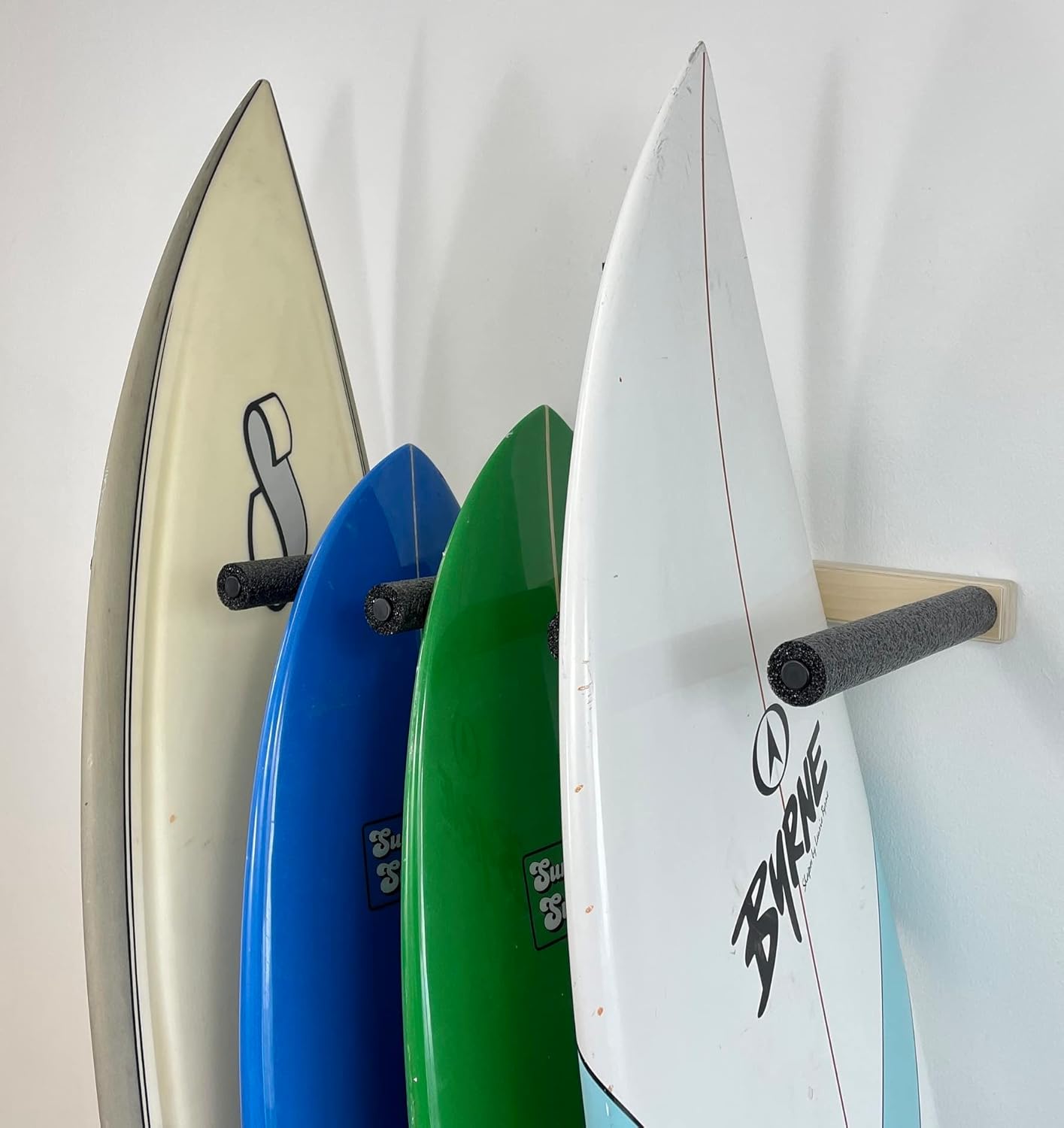 Vertical Surfboard Storage Rack - Holds 4 Boards