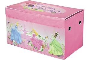 Foldable Disney Princess Toybox for Girls Room Organization
