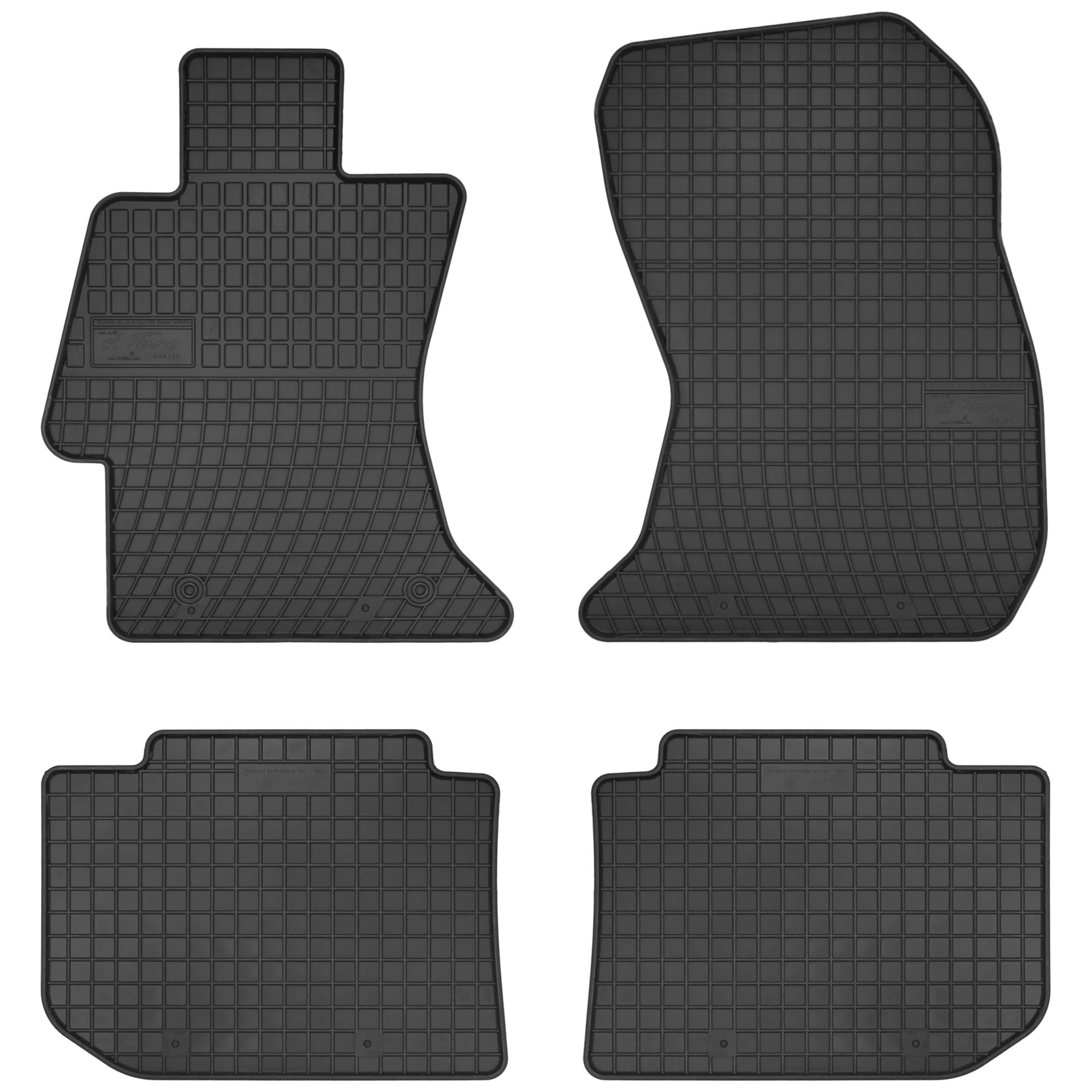SMK Rubberen matten set voor auto vloeren Subaru XV I 2011-2017 Ervaar een nieuwe standaard van reizen met antislip vloermatten - Multi-seizoenen automatten voor alle wegomstandigheden