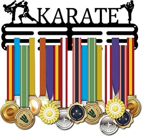 Portamedaglie Sportivo Superdant - Per 60+ Medaglie, Montaggio A Parete, Acciaio Nero, Design Ginnastica - Foto 8