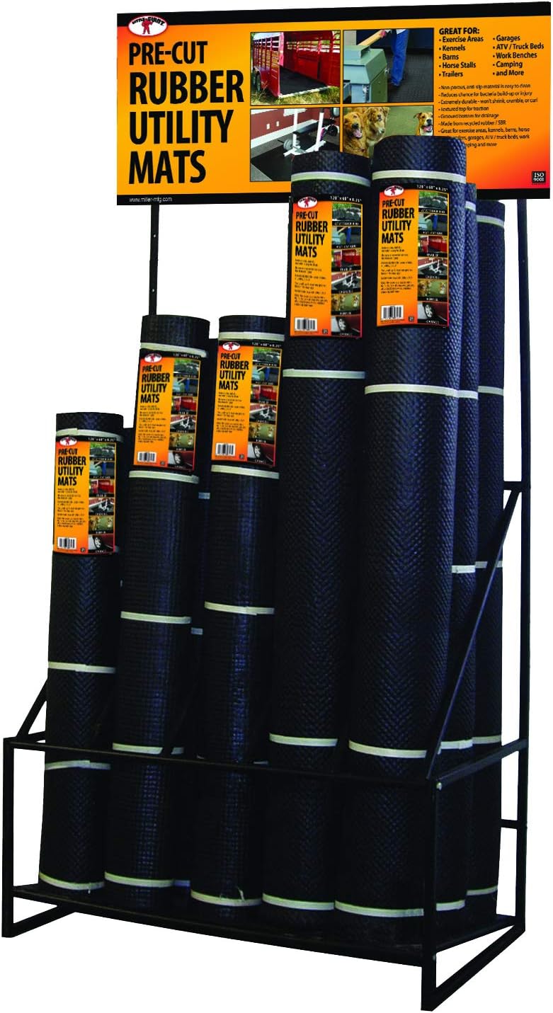 Little Giant PreCut Rubber Utility Mat Rack Display