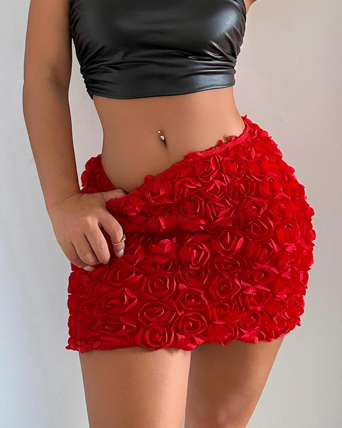 Women's High Waisted Pencil Skirt - Stretchy Office Slim Fit Mid-Length Skirt Bodycon Mini - Image 6