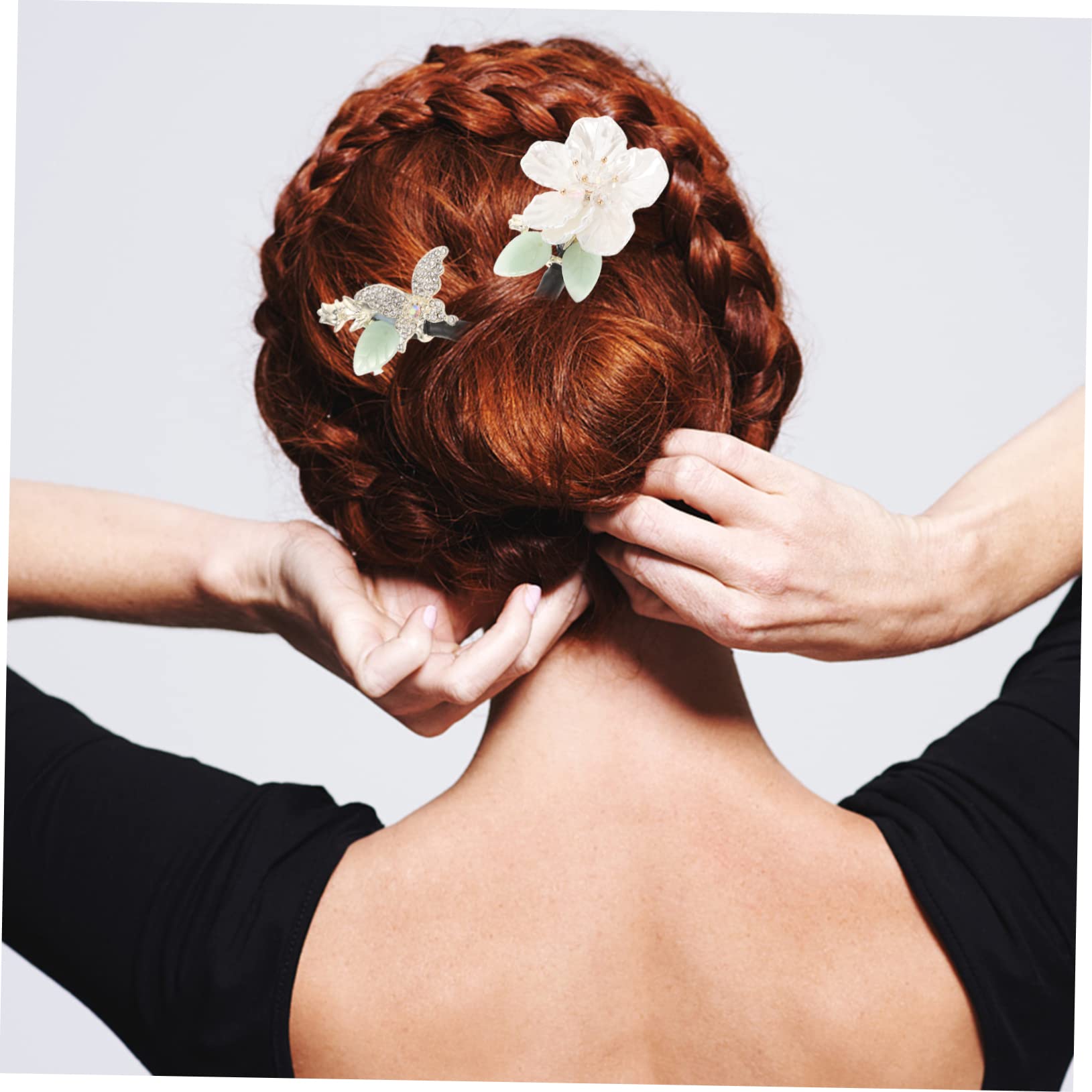 Beavorty 4piezas Moldeador De Moños Brillantes Herramienta Para Peinados Elegantes Accesorio De Cabello Práctico Para Mujeres y Niñas Para Vacaciones y Eventos Sociales