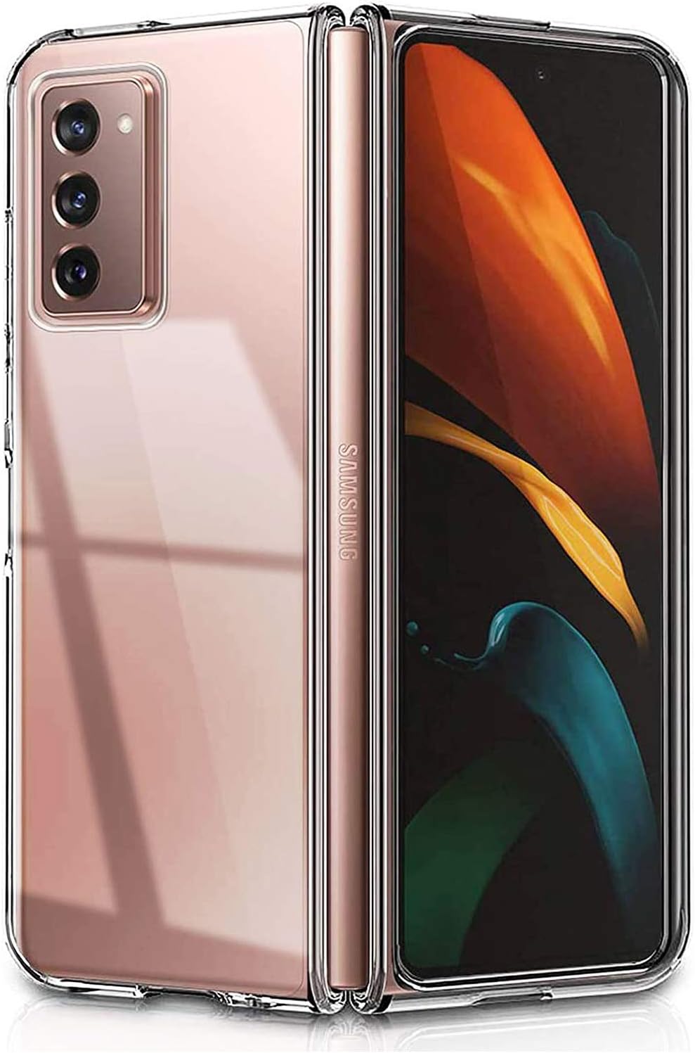 AIR SKIN Fashion Case/Cover for Samsung Galaxy Z Fold 2 5G Cases Ultra-Thin PC + 9H Tempered Glass Shockproof Bumper Anti-Scratch