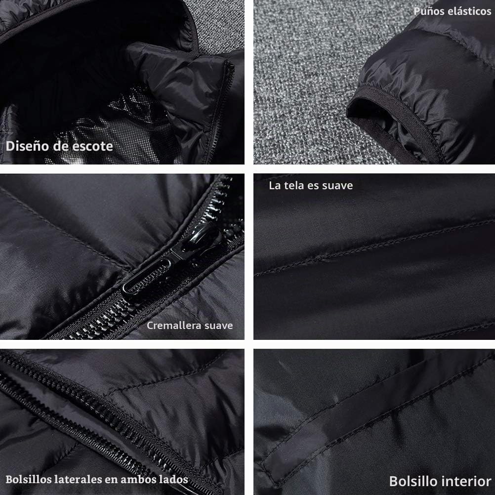 Yumira Chaqueta calefactada para mujeres y hombres, con calefacción eléctrica USB con capucha, abrigo térmico de invierno con 8 zonas de calefacción, temperatura de tres velocidades