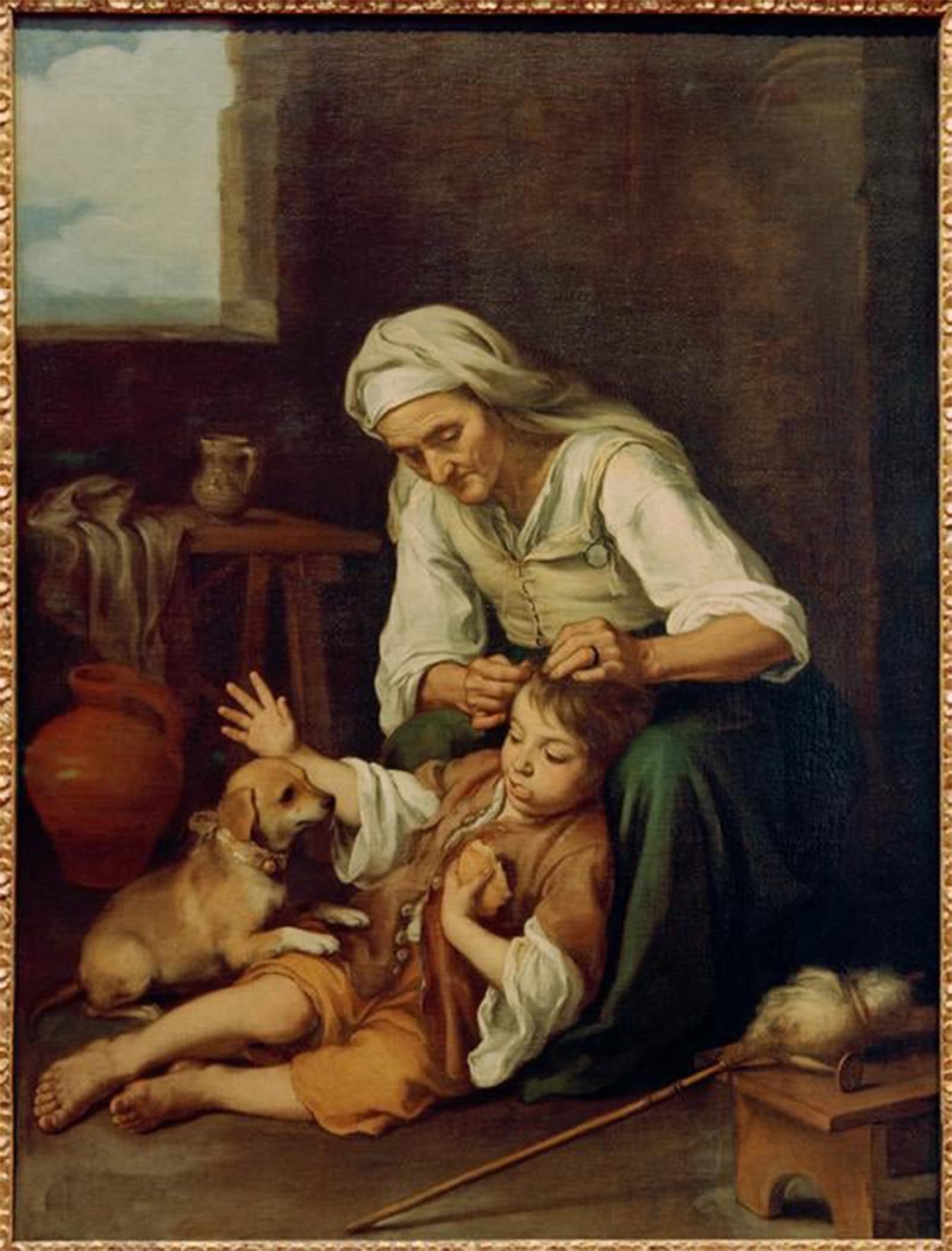 ARTXLXXBN Famous Art Print Poster Vintage Wall Art Domestic Toilet by Bartolomé Esteban Murillo Canvas Art Poster for Home Decor 60x90cm