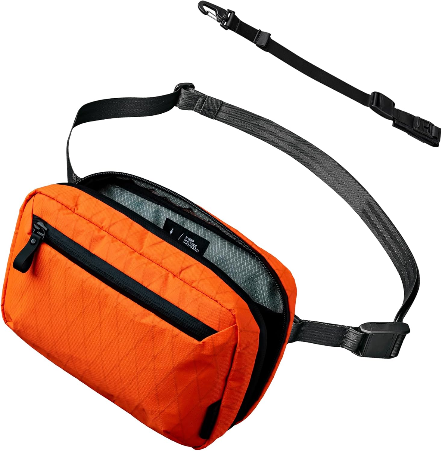 ALPAKA Elements Tech Case Hot Orange & Magnetic Stabilizer Strap - Accessory for Crossbody Bag - Quick Release
