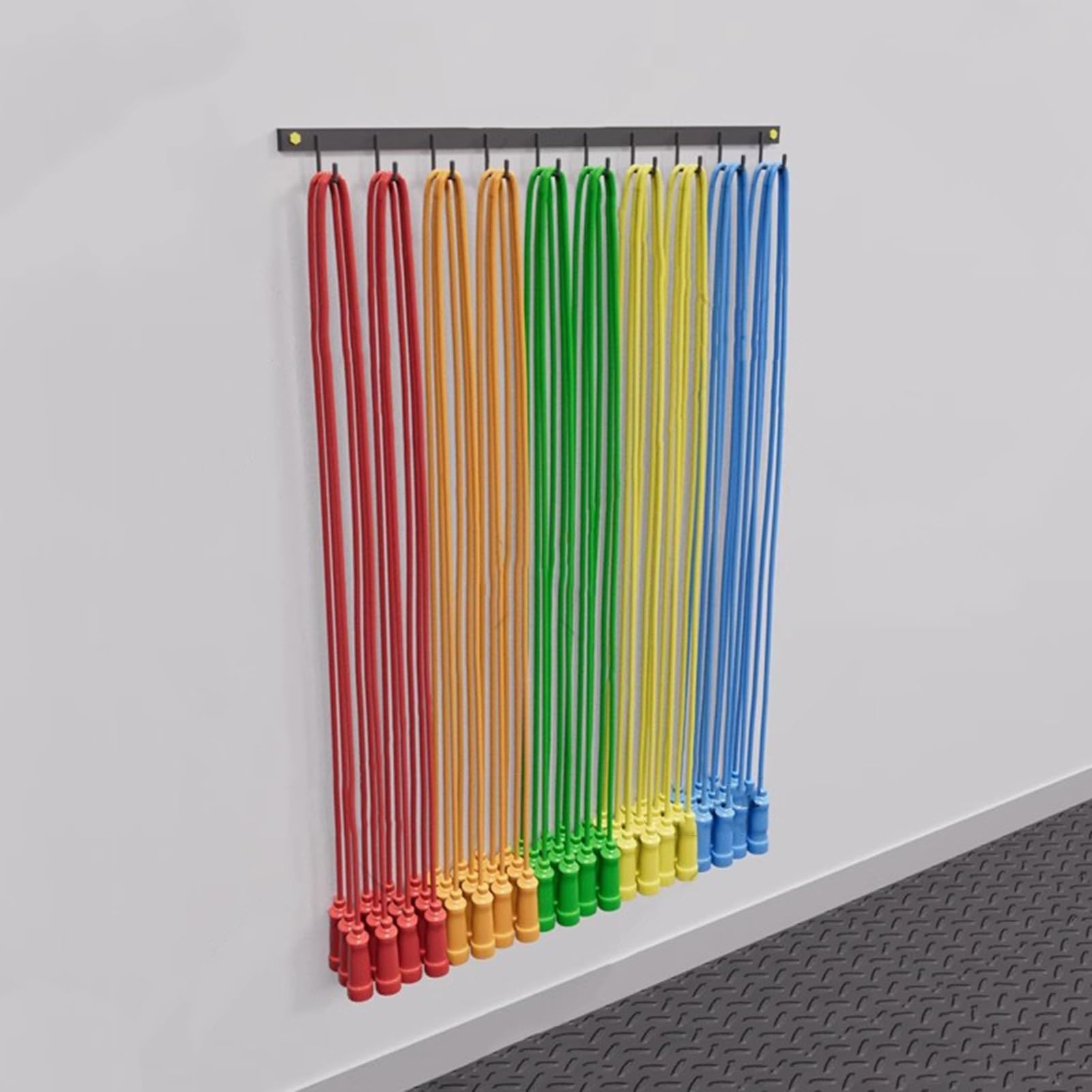 Hula Hoop Stojak Wieszak Ścienny na Skakankę do Hula Hop, 75cm Organizer na Uchwyt na Obręcze Fitness, Oszczędzająca Miejsce Półka na Skakankę, Półki do Przechowywania Obręczy do Ćwiczeń(1pc)