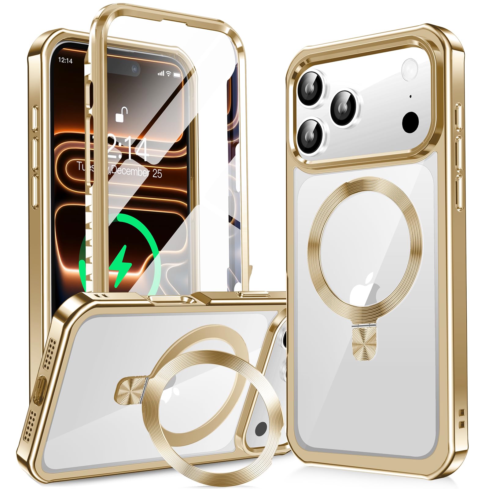Amazon.co.jp: 【360°全面保護・スタンド・Magsafe対応】KELLCASE