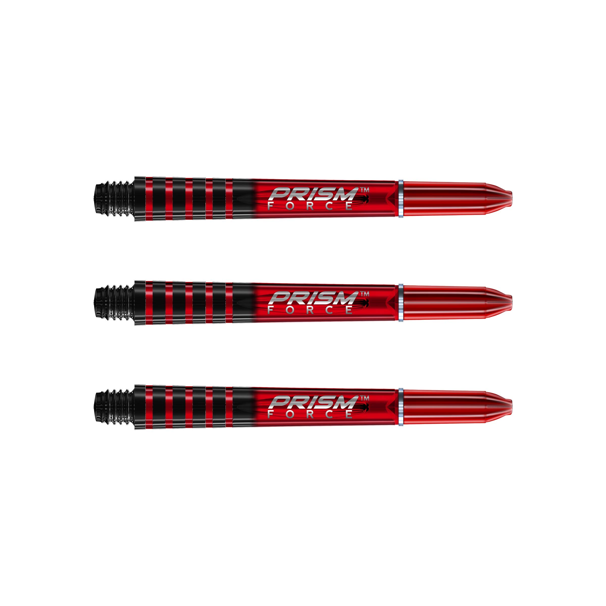 Winmau Prism Force Red Intermediate Polycarbonate Dart Stems - 1 Set per Pack (3 shafts in Total)