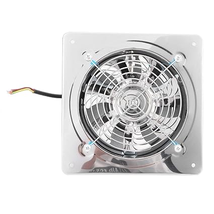 Bathroom Ventilator, 7.5in Exhaust Fan, Exhaust Fan, Durable Fast Rotate Speed for Toilet Household Home Bathroom
