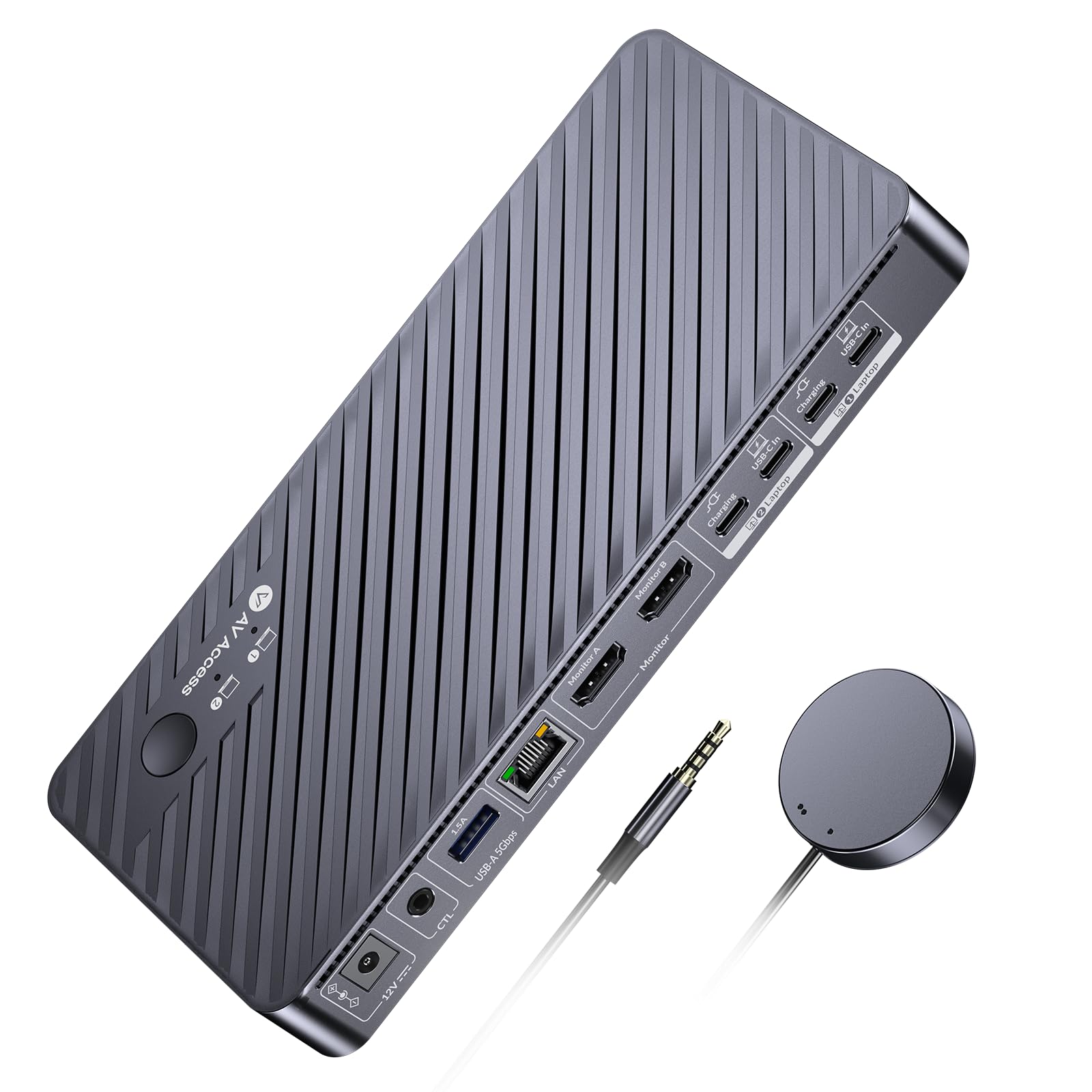Amazon.co.jp: AV Access 11 in1ドッキングステーションのKVM切替器2台