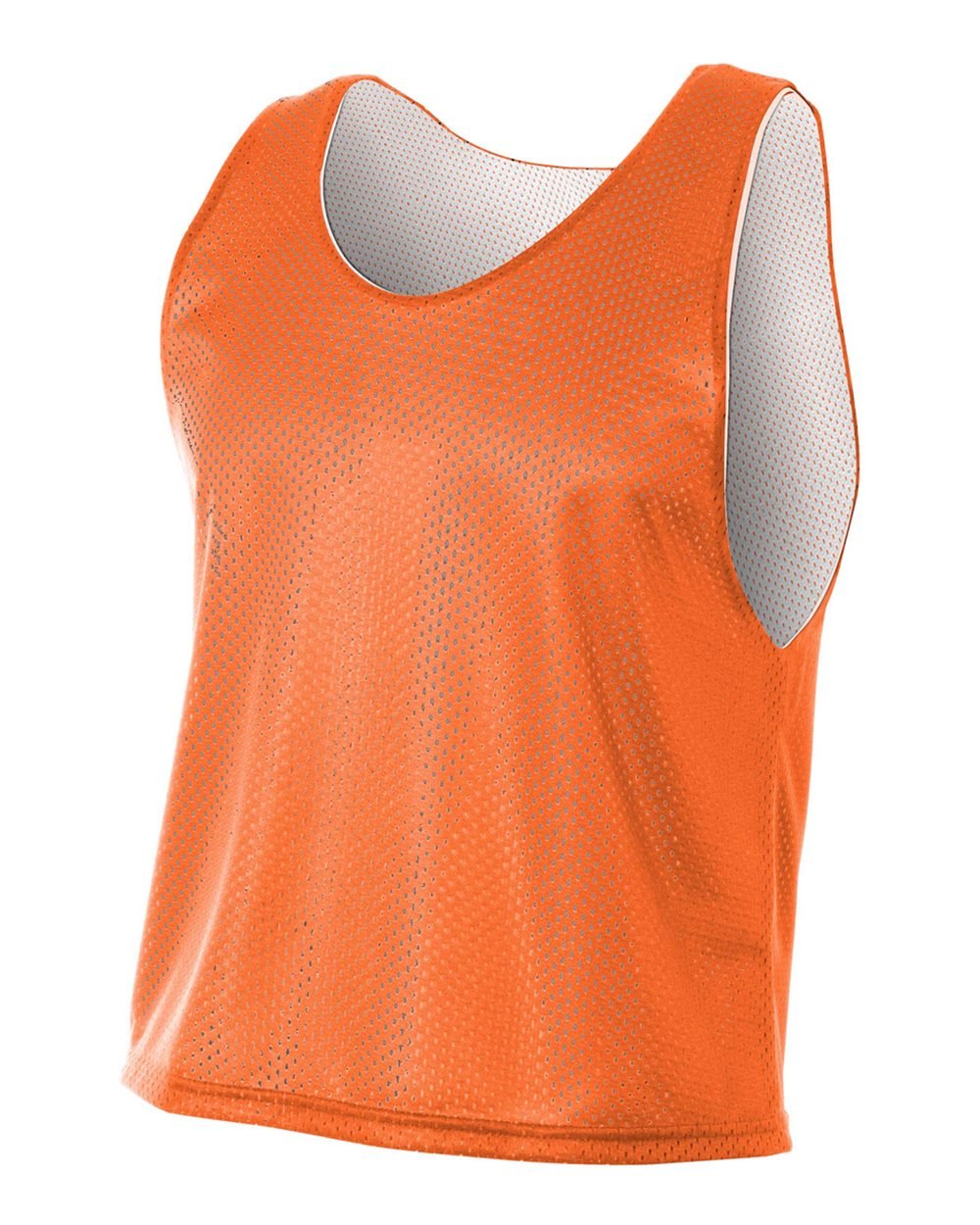 A4 Sportswear Orange/White Youth Medium Reversible Jersey Pinnies