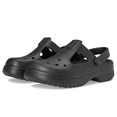 Crocs Kids Classic Mary Jane Clogs (Little Kid/Big Kid) Kids Shoes Black