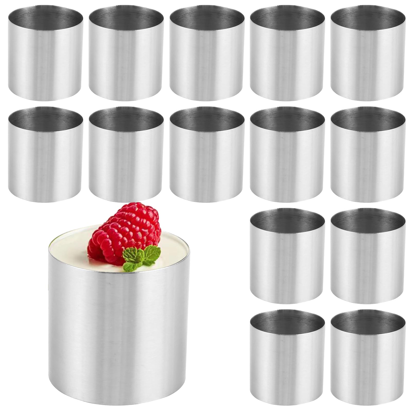 Anillos de mousse de 5 cm para sorprender con postres individuales de chef