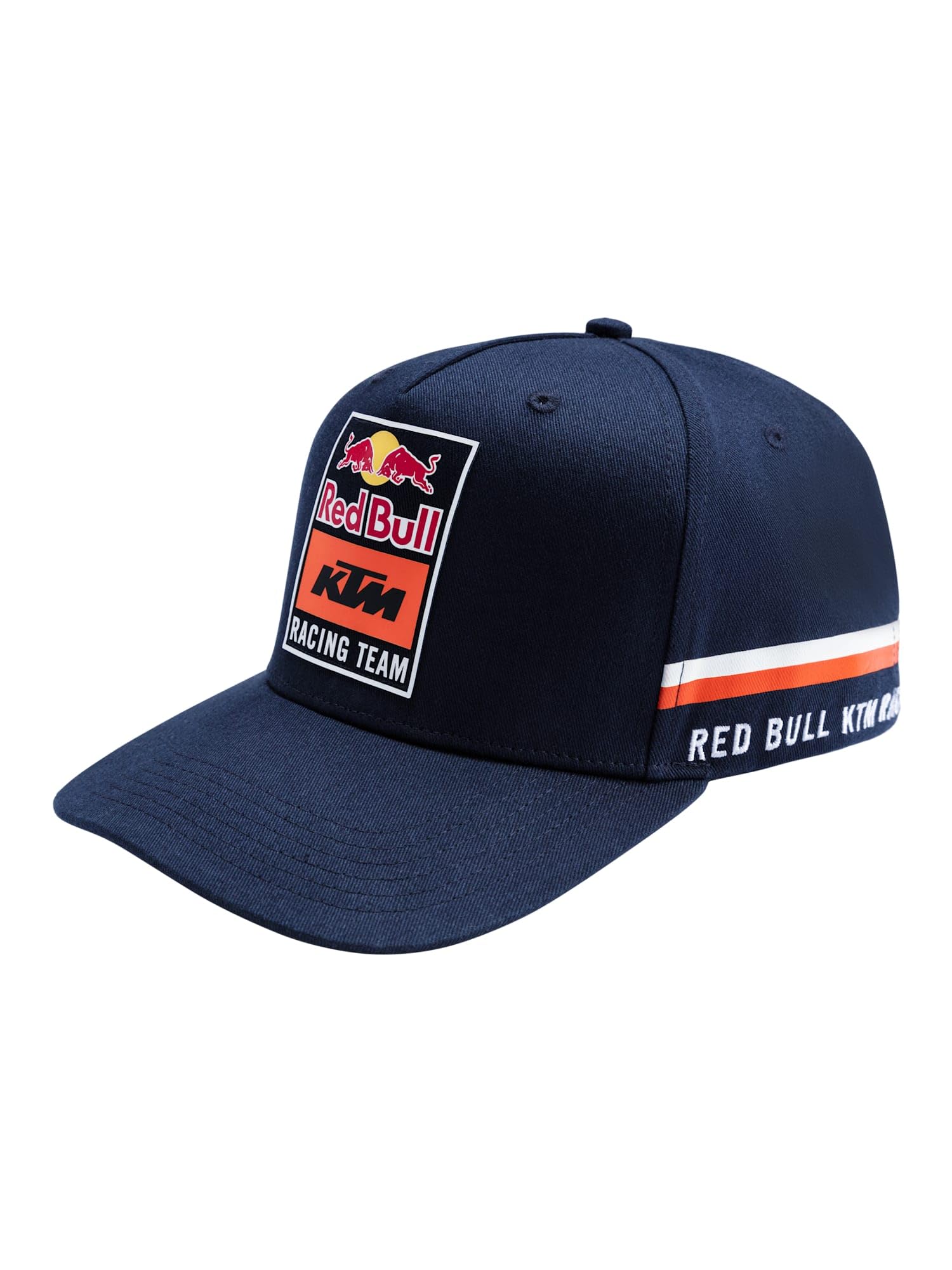 Red BullKTM Traction Flat Cap - Unisex - One Size - Flat Peak - Embroidered Ventilation Holes