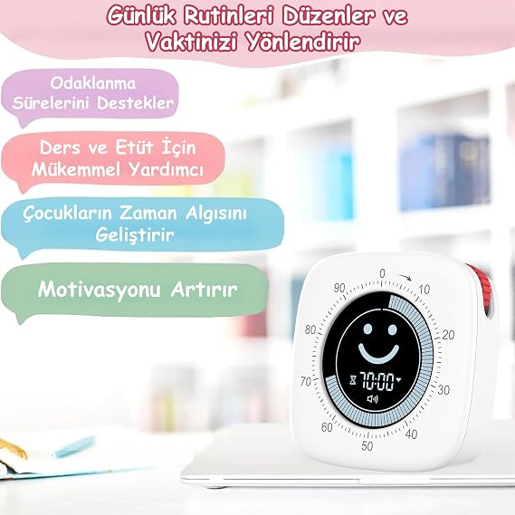 NPO NPT26XB Kitchen,Lesson,99:59min Digital Alarm Stopwatch for Food,Pomodoro Student Motivation Clock