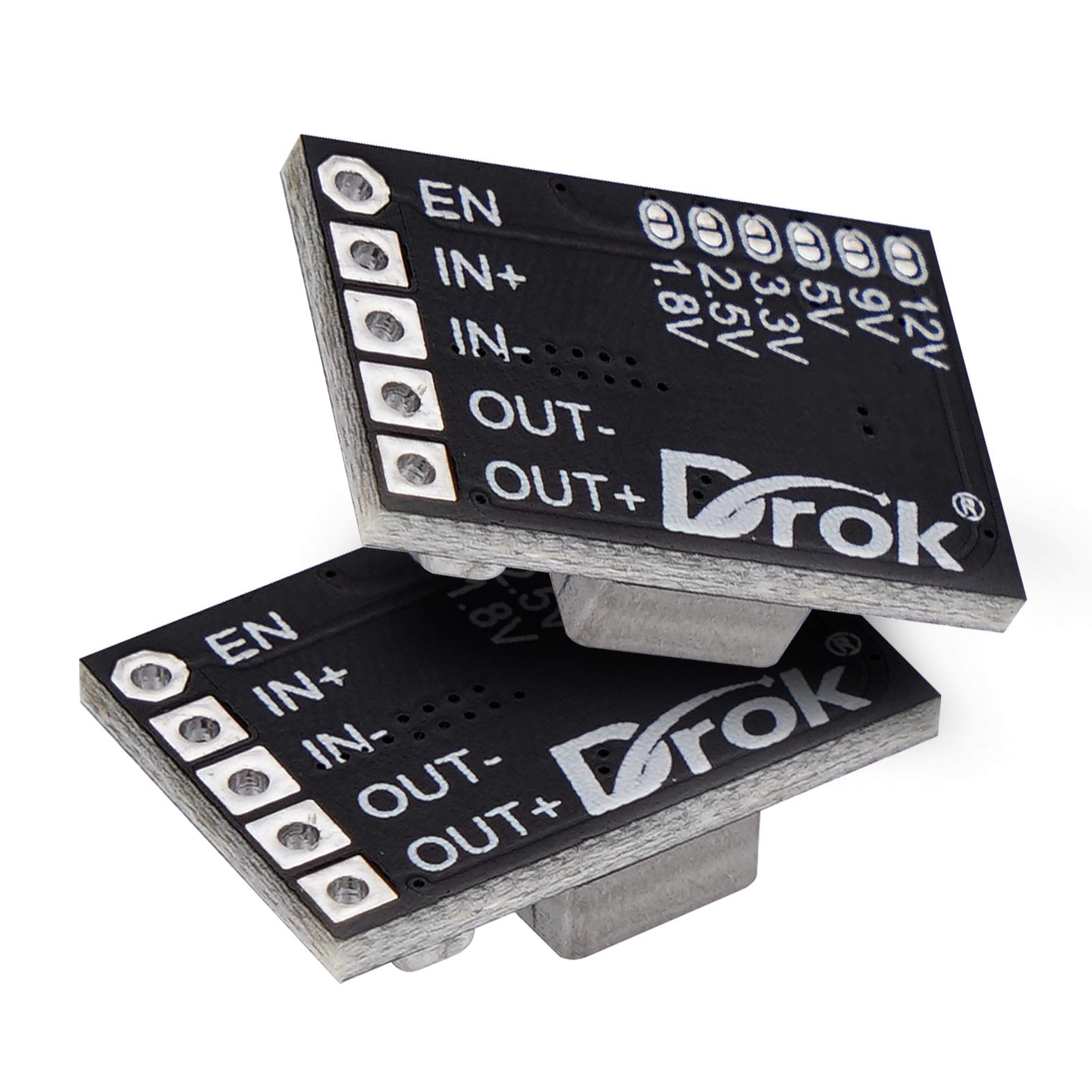 Amazon.co.jp: DROK 降圧コンバーター DC 4.5-20V から DC 1.8V 2.5V