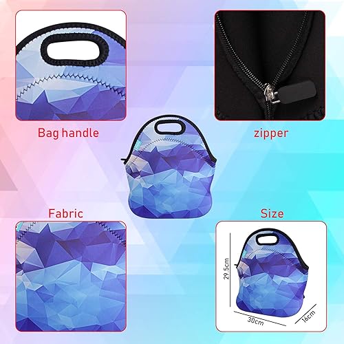 Vista 18 de Lonchera con material de neopreno fino, impermeable, para picnic, para mamá (ZYX-00079A)