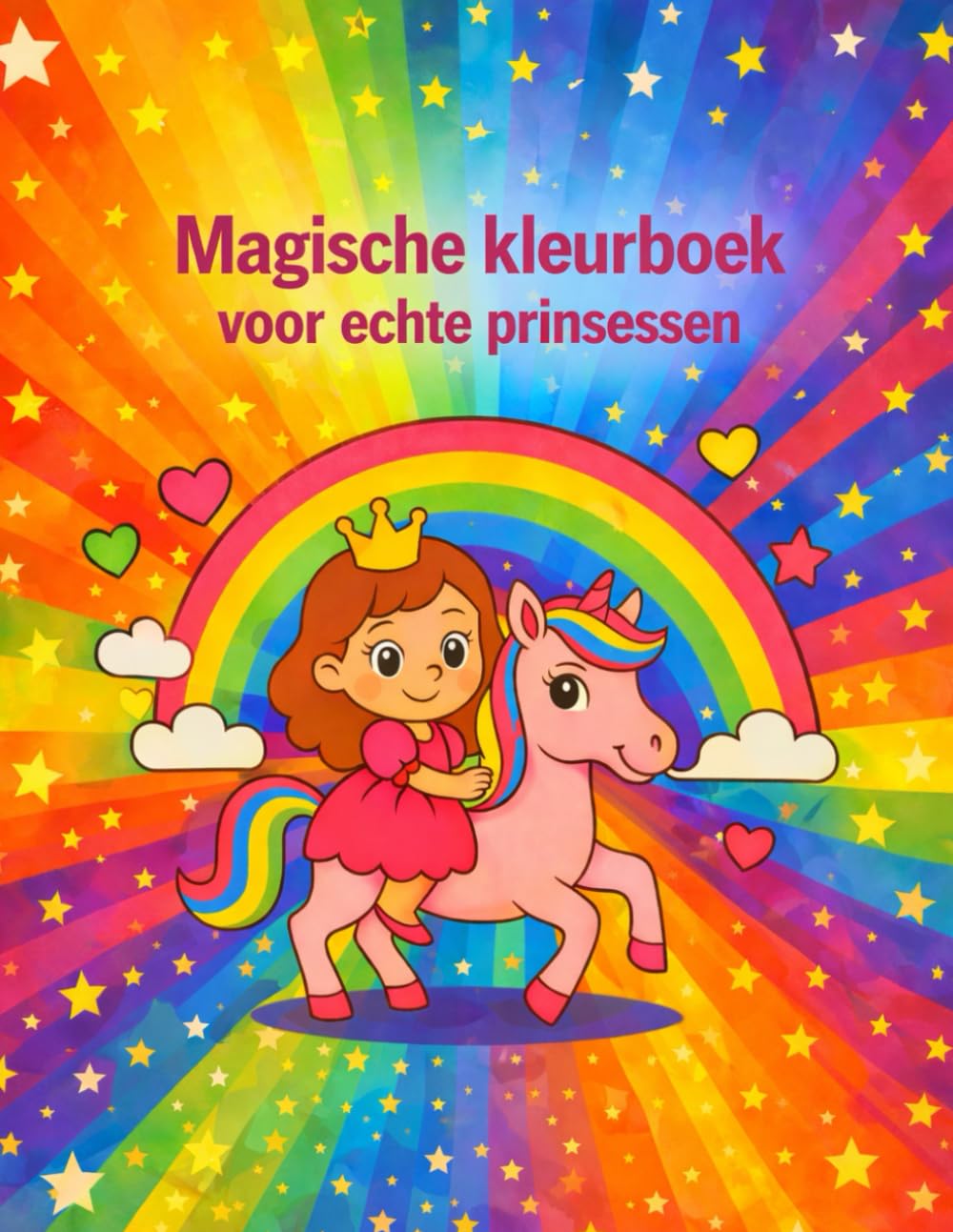 Magisch kleurboek voor echte prinsessen: Een betoverend kleurboek vol prinsessen en unicorns