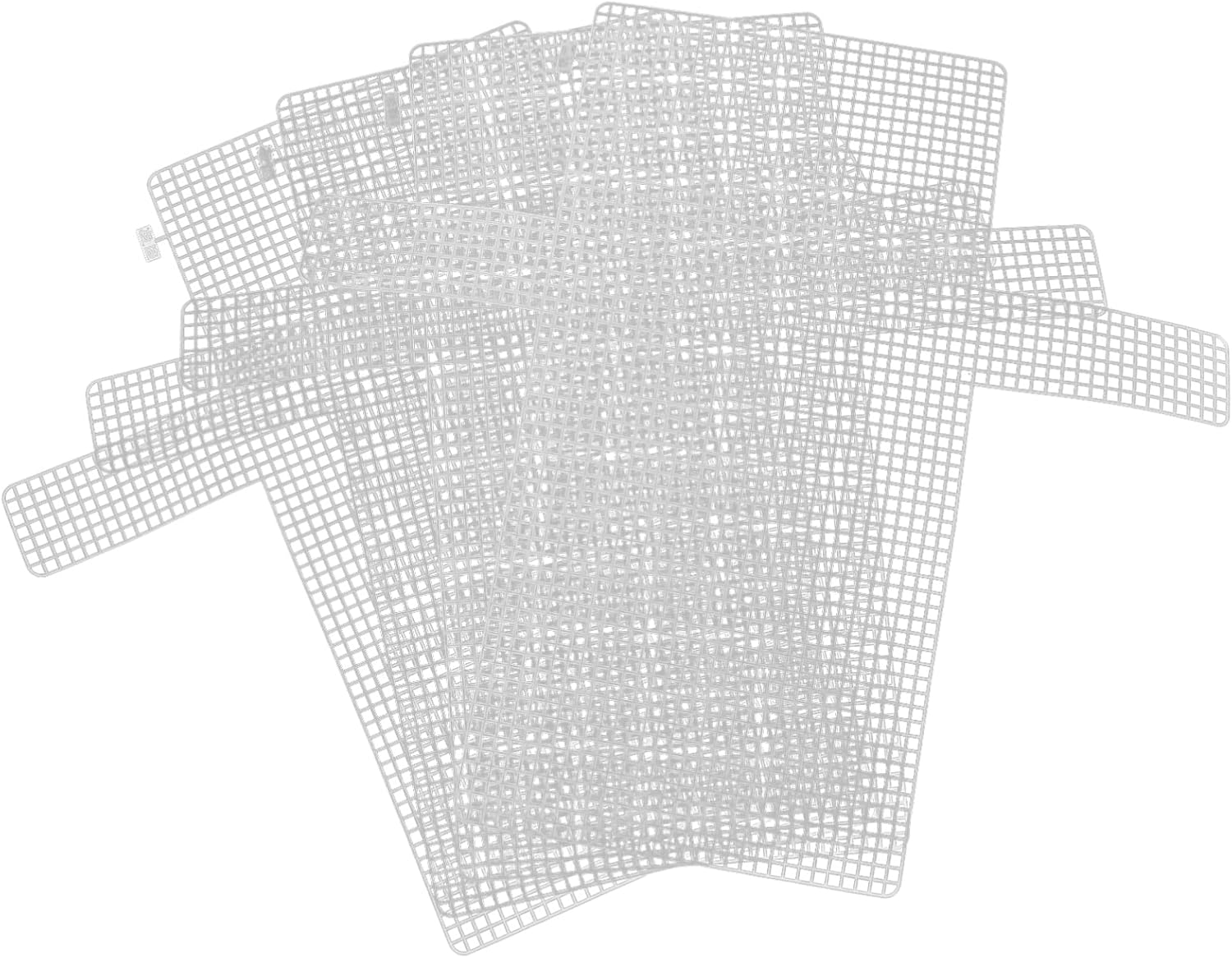 COHEALI Purse Making Supplies 12 Pcs Plastic Purse Making Supplies Woven mesh Sheets Needlepoint Canvas Mesh Canvas Sheets White 40X36.5CM