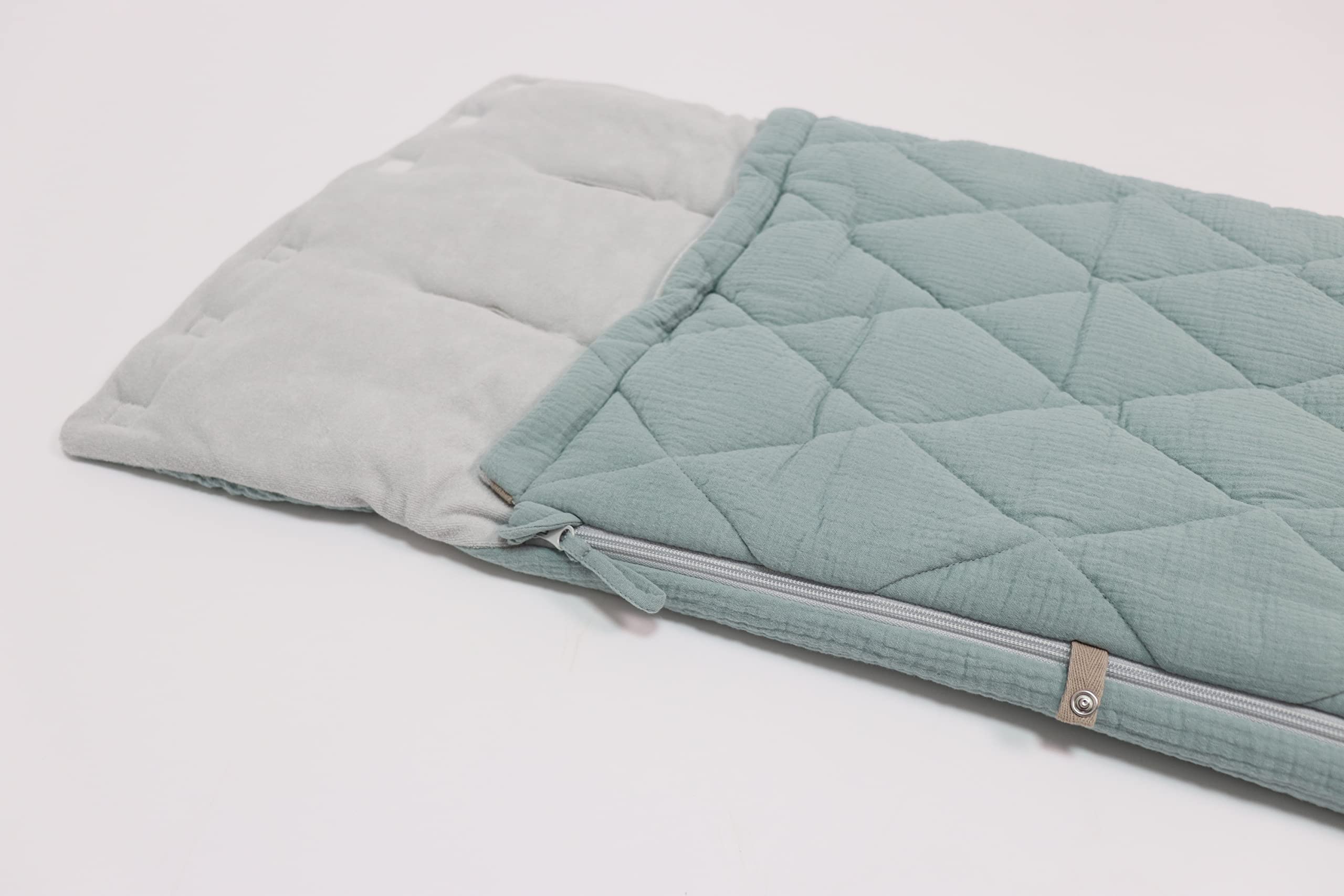 KAISER ANNY Sommer Fußsack 6-36 Monate Fb. slit green