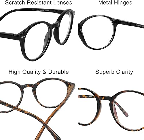 Miniatura 9 de Yogo Vision Gafas de bloqueo de luz azul para mujeres y hombres, gafas vintage para computadora, antifatiga ocular, lentes bloqueadores de luz azul