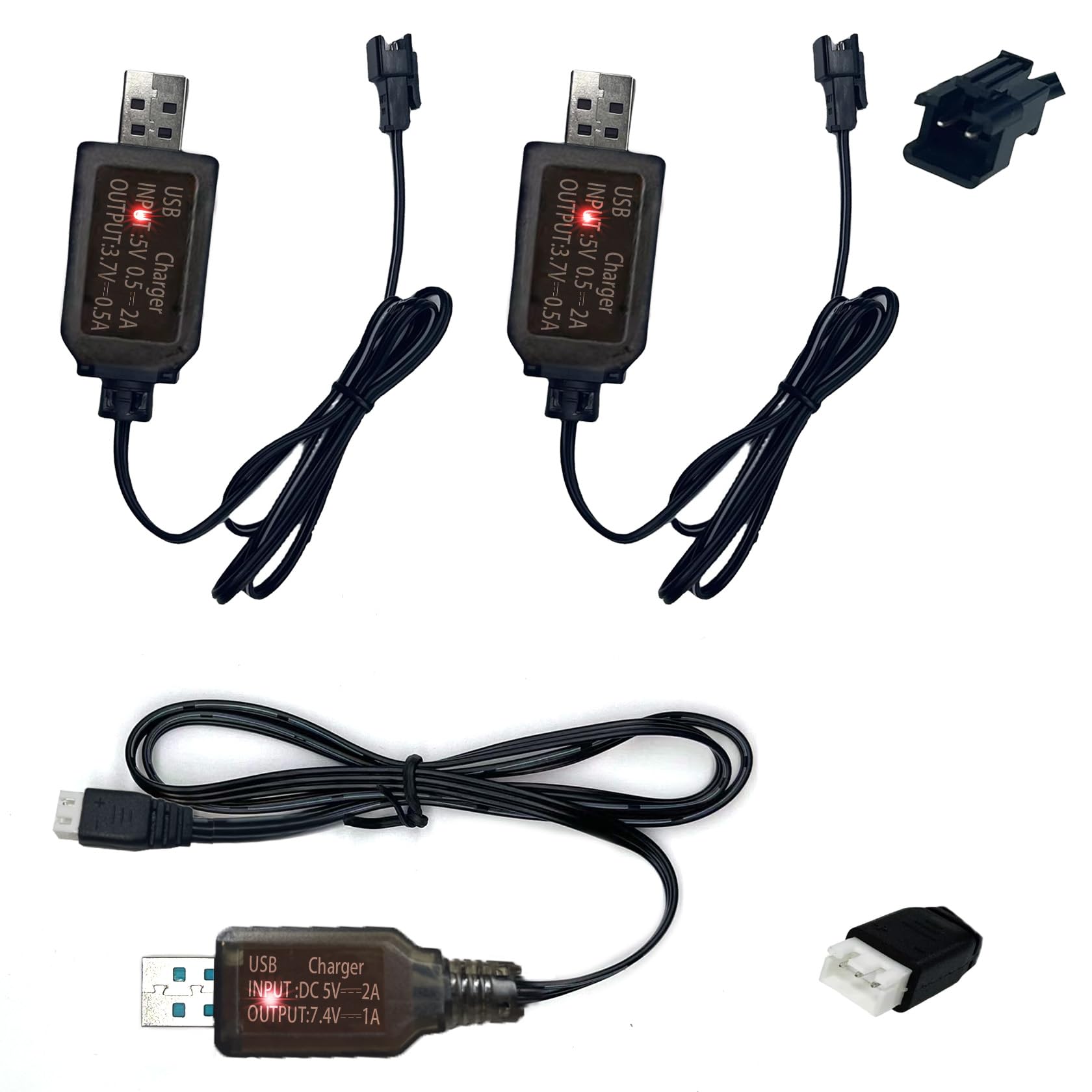 multi connector usb battery charger