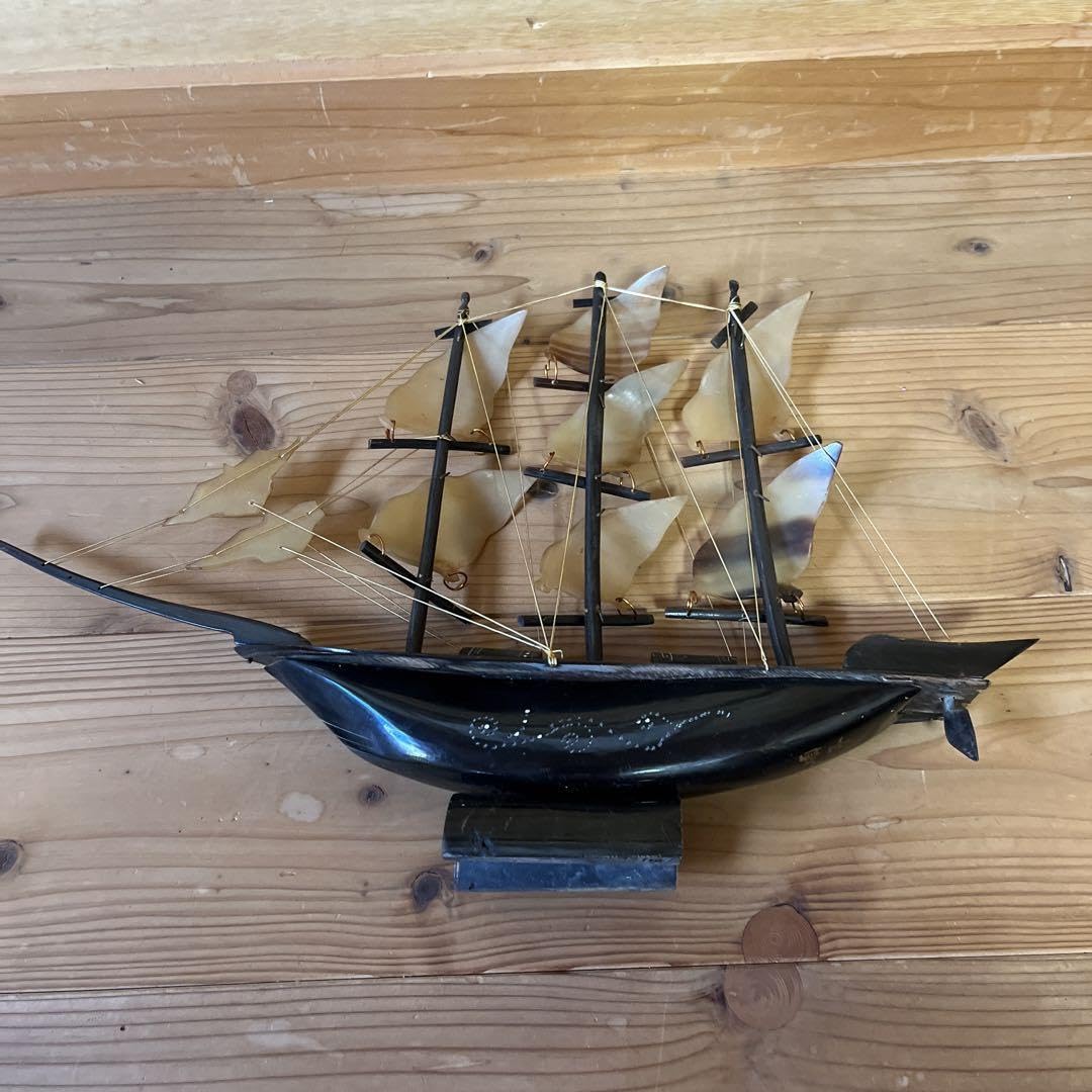 Amazon.co.jp: 帆船 船 模型 水牛の角 置物 レトロ インテリア