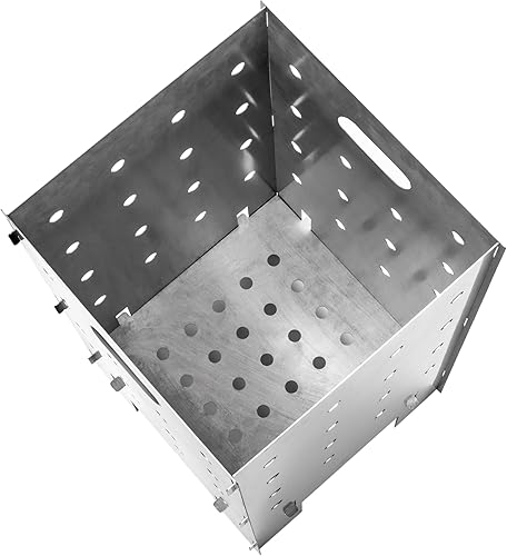 Miniatura 8 de Barril de quemado para basura al aire libre  Fogata de acero Corten resistente con tapa y base  Incinerador para escombros de patio, papel, madera y