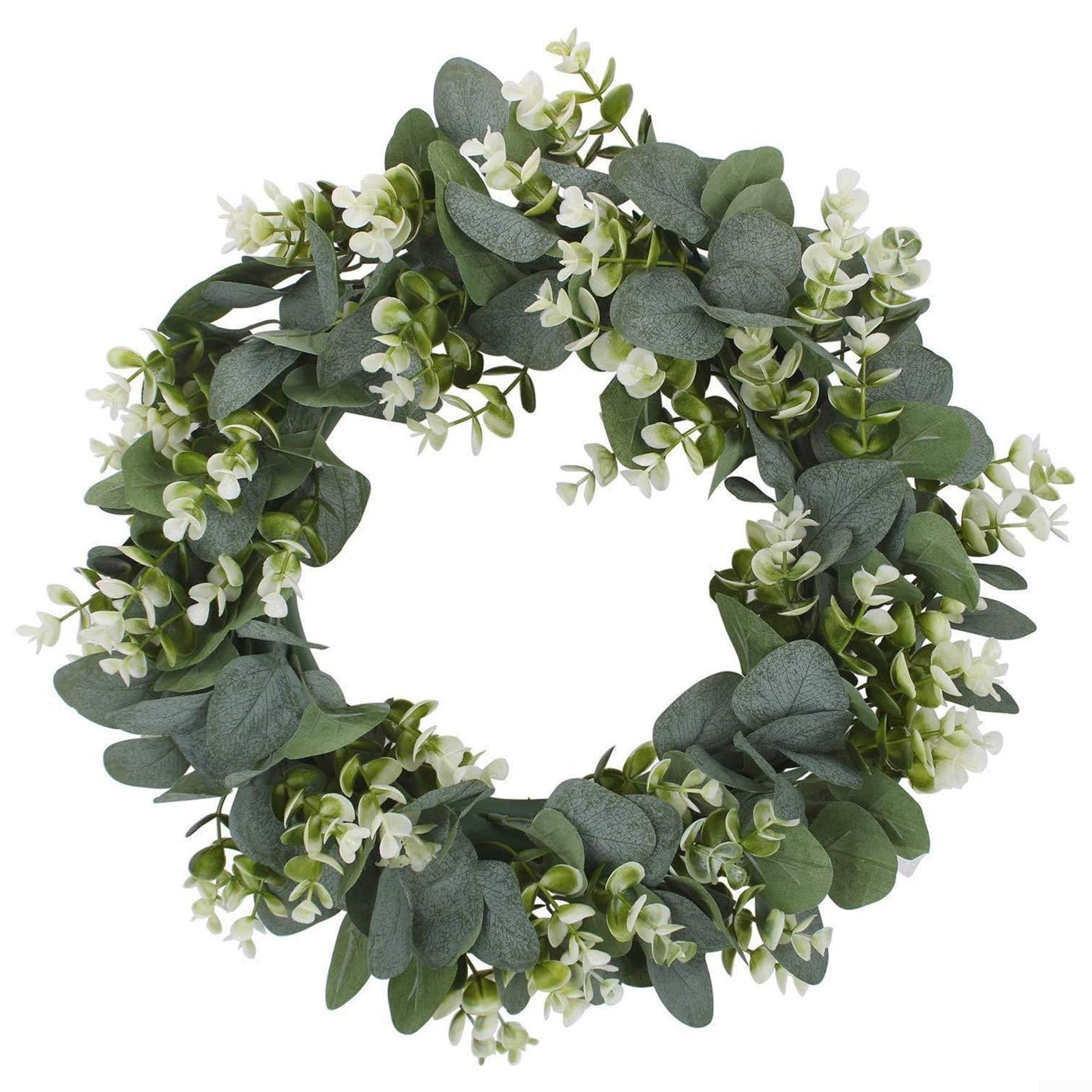 Couronne eucalyptus artificielle extérieure et décoration murale mariage