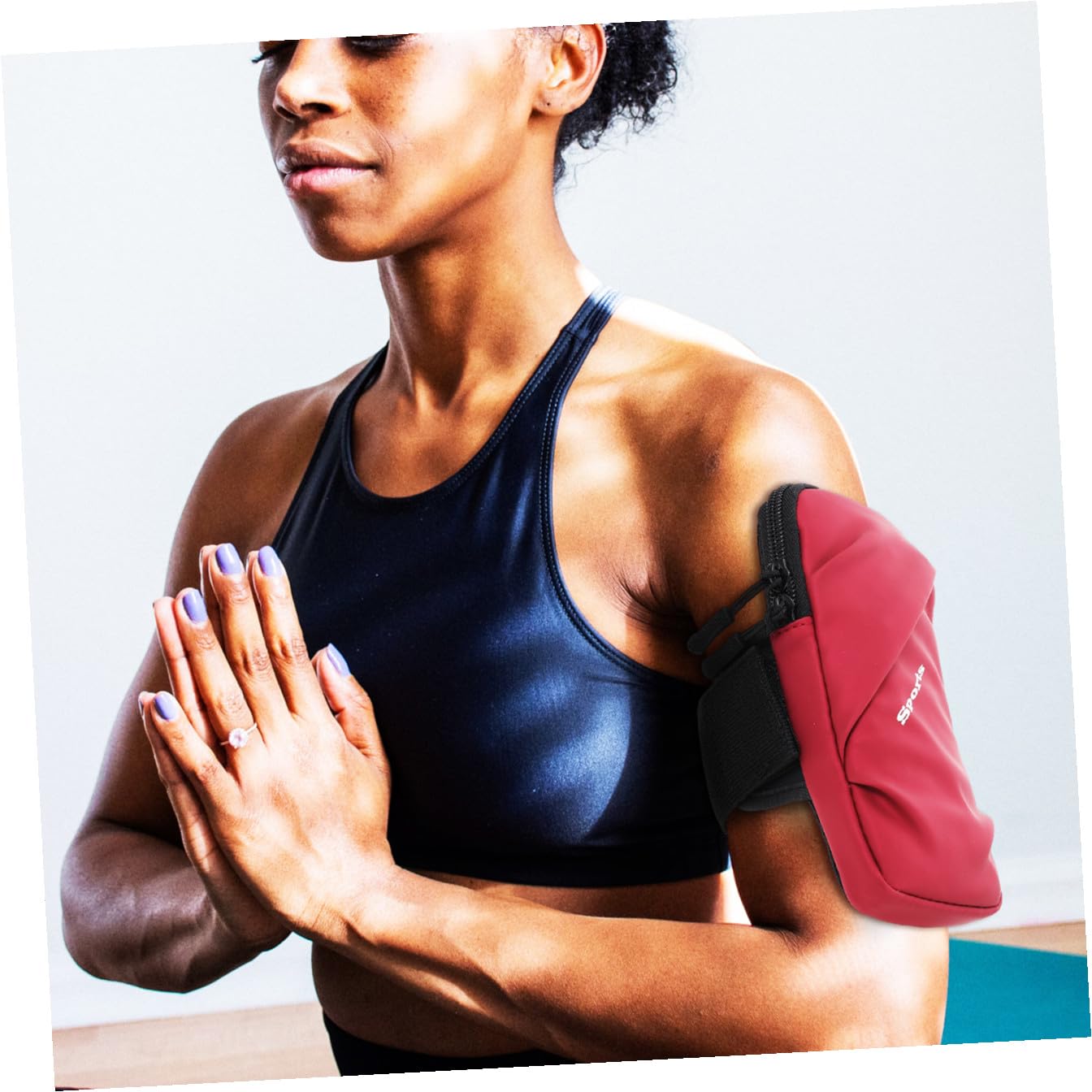 jojofuny 3pezzi Cintura Sportiva Per Smartphone Borsa Da Braccio e Traspirante Pouch Per Cellulare Da Corsa Design Elegante e Compatto Per Attività All Aperto