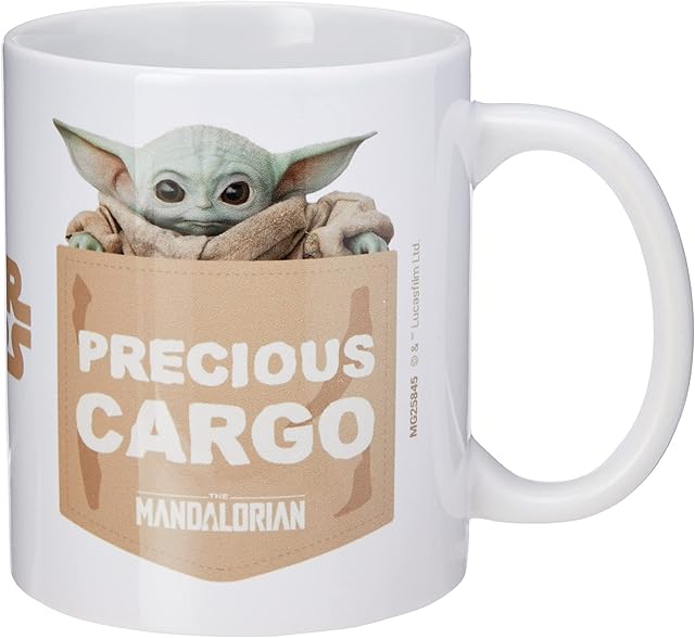 Disney MG25845 Star Wars The Mandalorian (Precious Cargo) Tea and Coffee Mug White, Ceramic White