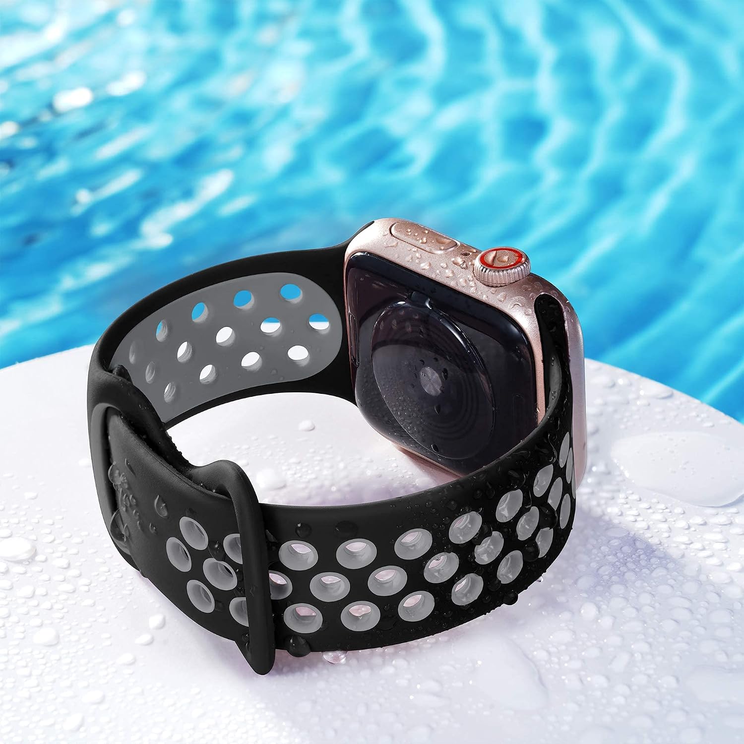 Epova Silicone Sport Strap Compatible with Apple Watch Strap 38mm 40mm 41mm 42mm - Image 5