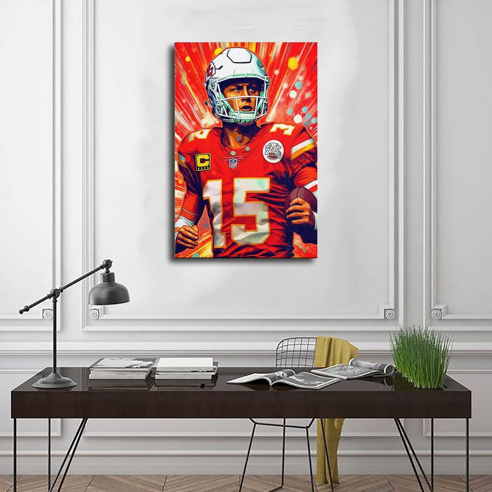 マホームズ 額ポスター Amazon.co.jp: Patrick Mahomes ポスター フットボール 写真